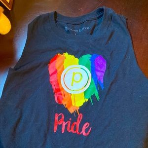 Pure barre oversized cropped tank top